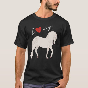 Ich Liebe mein Percheron Pferd für Frauen und Männ T-Shirt