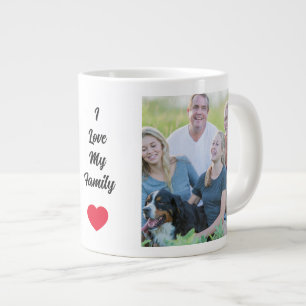 Ich Liebe mein Personalisiertes Foto Jumbo-Tasse
