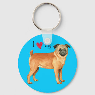 Ich Liebe mein Petit Brabancon Schlüsselanhänger