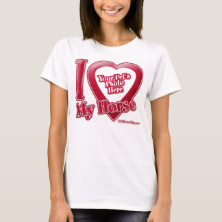 Ich Liebe mein Pferd - Foto T-Shirt