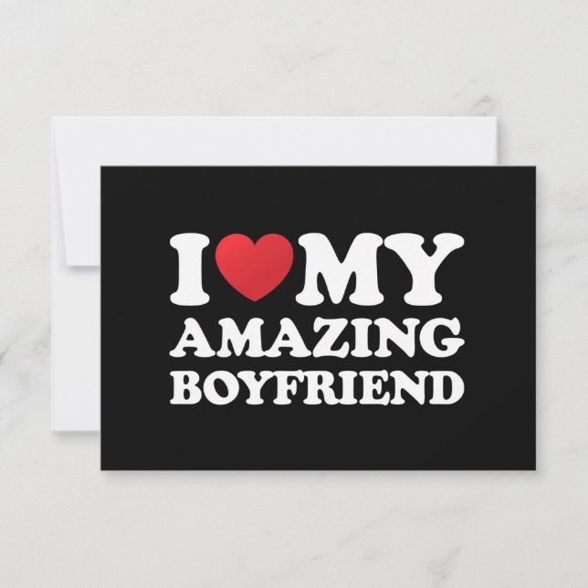 Ich Liebe mein Phantastischer Freund, ich höre mei Dankeskarte (Vorderseite)