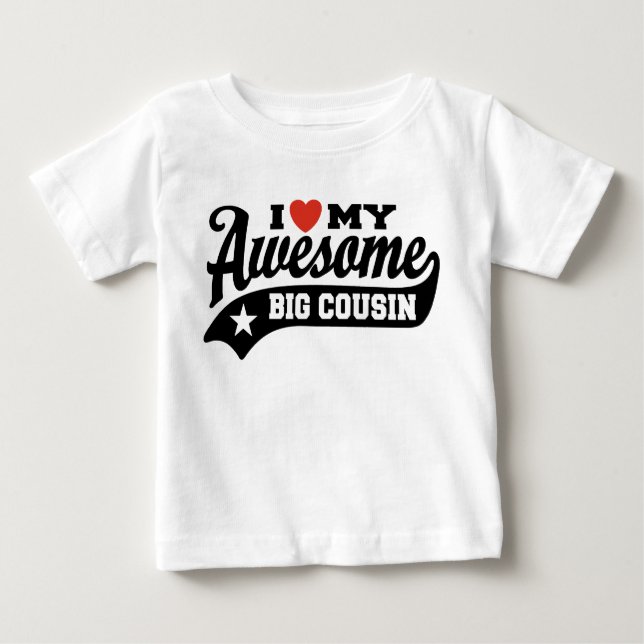 Ich Liebe Mein Phantastischer großer Cousin Baby T-shirt (Vorderseite)