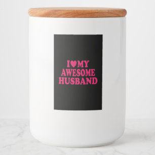 Ich Liebe mein Phantastisches Ehemann Lebensmitteletikett