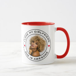 Ich Liebe mein Phantastisches Foto Girlfriend Text Tasse