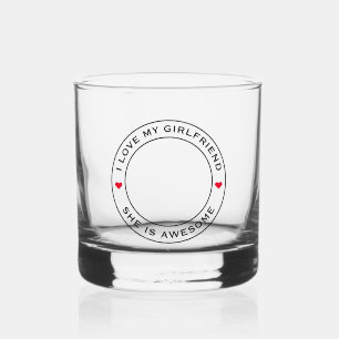 Ich Liebe mein Phantastisches Foto Girlfriend Text Whiskyglas