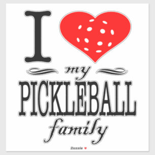 Ich Liebe mein Pickleball-Sprichwort Aufkleber