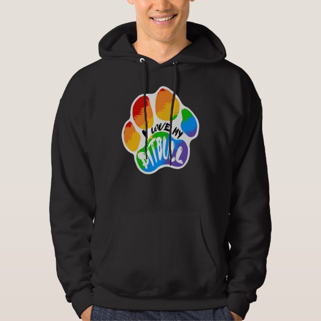 Ich Liebe mein Pitbull 2 Hoodie (Vorderseite)