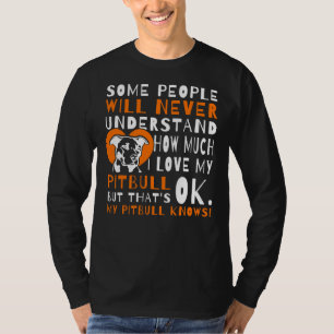 Ich Liebe mein Pitbull Hund Funny Zitat Niedliche T-Shirt