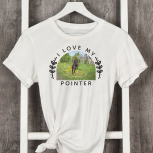 Ich Liebe mein Pointer Dog Foto T-Shirt
