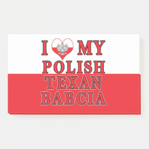 Ich Liebe mein Polnisch Texan Babcia Post-it Klebezettel