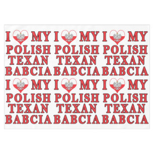 Ich Liebe mein Polnisch Texan Babcia Tischdecke