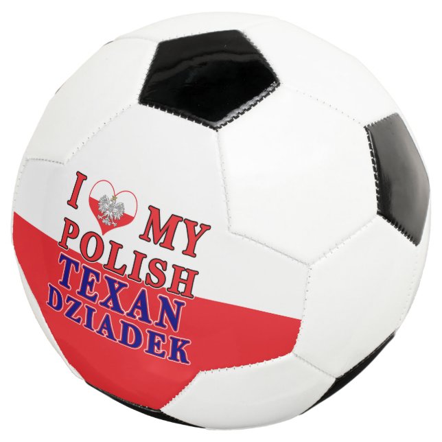 Ich Liebe mein Polnisch Texan Dziadek Fußball (Dreiviertel)