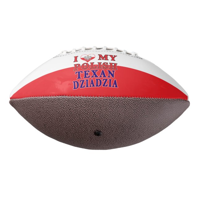 Ich Liebe mein Polnisch Texan Dziadzia Football (Gedreht 270)