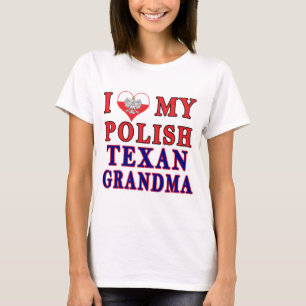 Ich Liebe mein polnisches texanisches Oma T-Shirt