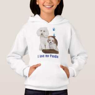 Ich Liebe mein Poodle Hoodie