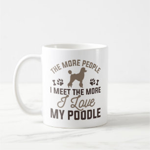Ich Liebe mein Poodle Kaffeetasse