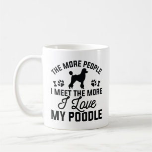 Ich Liebe mein Poodle Kaffeetasse