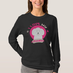Ich Liebe mein Poodle Unisex Poodle Geschenk Poodl T-Shirt