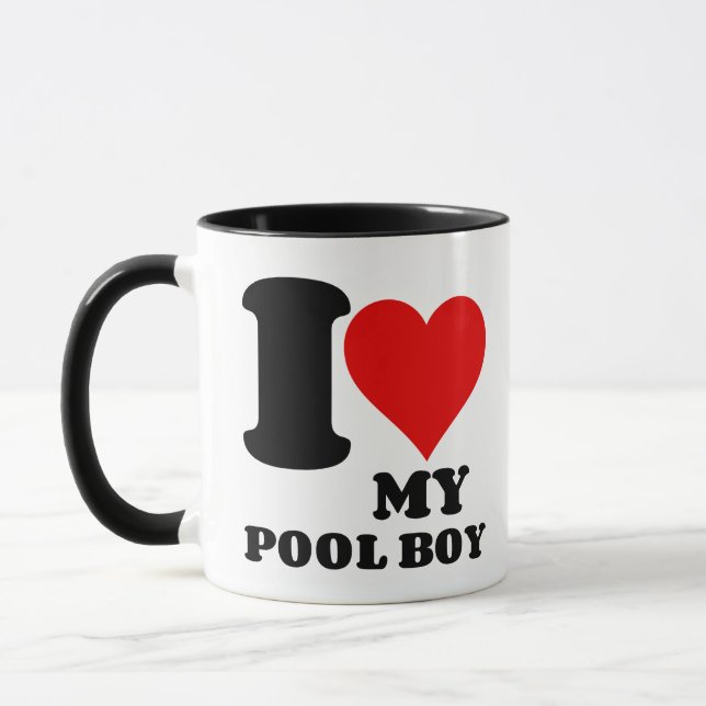 ICH LIEBE MEIN POOL-KÖRPER TASSE (Links)