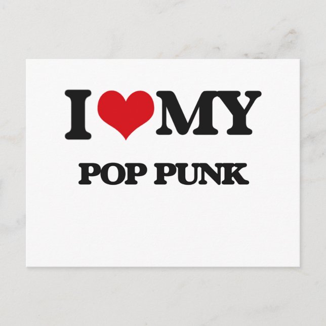 Ich Liebe mein POP PUNKT Postkarte (Vorderseite)