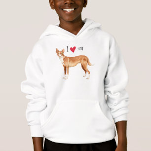 Ich Liebe mein Portugiesisch Podengo Hoodie
