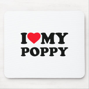 Ich liebe mein Ppy Herz Opa Familie Mousepad