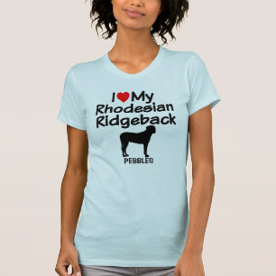 Ich Liebe mein Rhodesian Ridgeback Dog T-Shirt