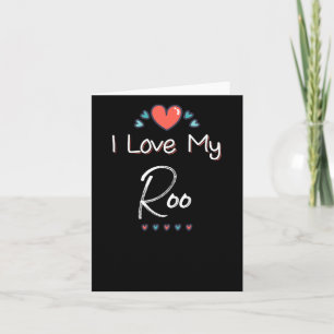 Ich Liebe mein Roo Niedlich Mütter Tagesdesign Ges Karte
