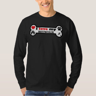 Ich Liebe mein Rottweiler Hund 14 T-Shirt