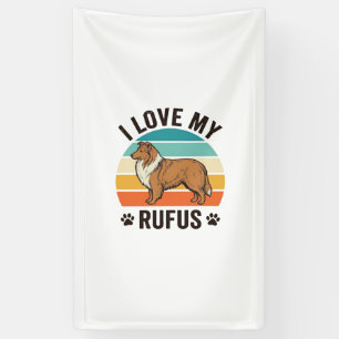 Ich liebe mein Rufus Vintage-Hundedesign_1 Banner