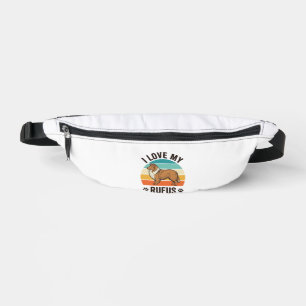 Ich liebe mein Rufus Vintage-Hundedesign_1 Bauchtasche