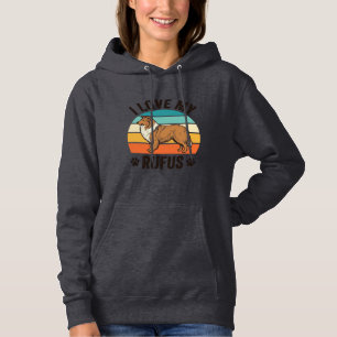 Ich liebe mein Rufus Vintage-Hundedesign_1 Hoodie