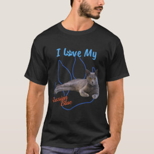 Ich Liebe mein Russisch Blue Best Cat Lover Paw Pr T-Shirt