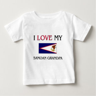 Ich Liebe mein Samoa Opa Baby T-shirt