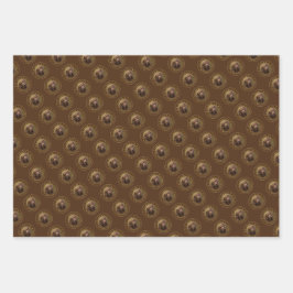 Ich Liebe mein Schach-Schachtel-Retriever-Packpapi Geschenkpapier Set