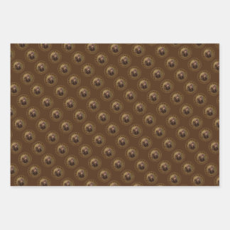 Ich Liebe mein Schach-Schachtel-Retriever-Packpapi Geschenkpapier Set