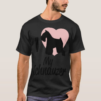 Ich Liebe mein Schnauzer T-Shirt