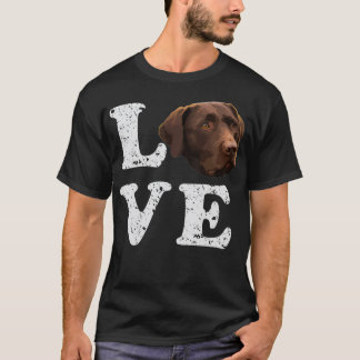 Ich Liebe mein Schokolade Labrador Labrador Retrie T-Shirt