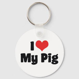 Ich liebe mein Schwein von Herzen Schlüsselanhänger