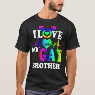 Ich Liebe mein Schwulenbruder LGBT T-Shirt