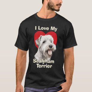 Ich Liebe mein Sealyham Terrier Welpenhund T-Shirt