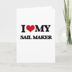 Ich Liebe mein Segel Maker Karte