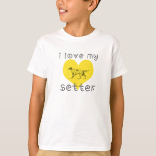 Ich Liebe mein Setter. T-Shirt