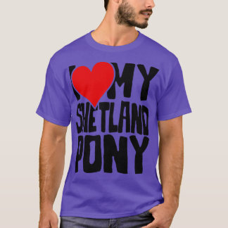Ich Liebe mein Shetland-Pony 1 T-Shirt