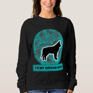 Ich Liebe mein sibirischer Husky Sweatshirt