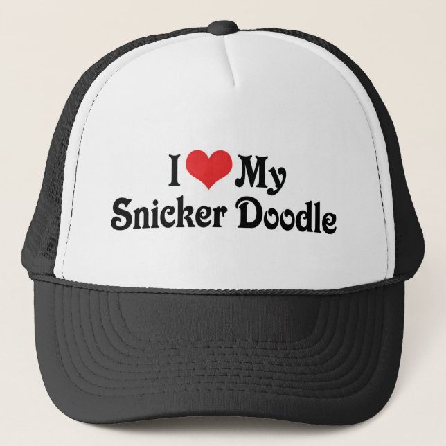 Ich Liebe mein Snicker Doodle Truckerkappe (Vorderseite)