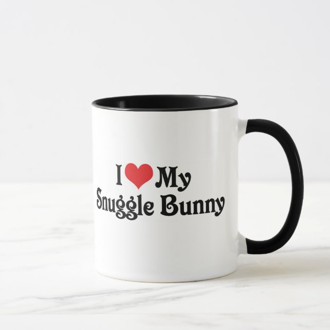Ich Liebe mein Snuggle Bunny Tasse (Rechts)