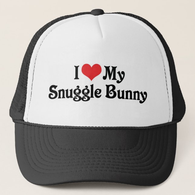 Ich Liebe mein Snuggle Bunny Truckerkappe (Vorderseite)
