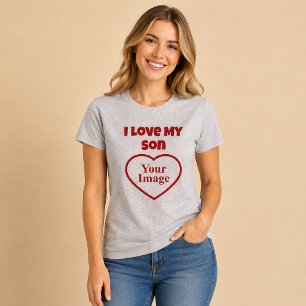 Ich Liebe mein Sohn Foto T-Shirt