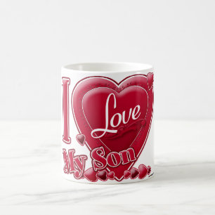 Ich Liebe Mein Sohn rot - Herz Tasse